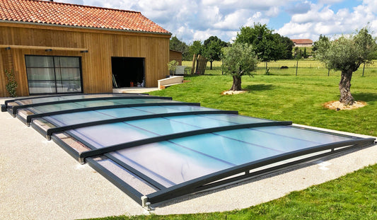 MyLivingHome Ultra Flat Poolabdeckung