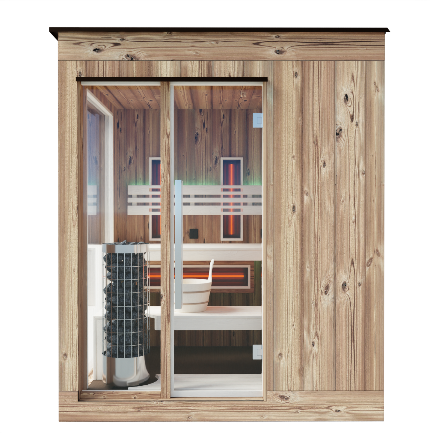 MyLivingHome Outdoor Sauna 160*200 IR/FIN